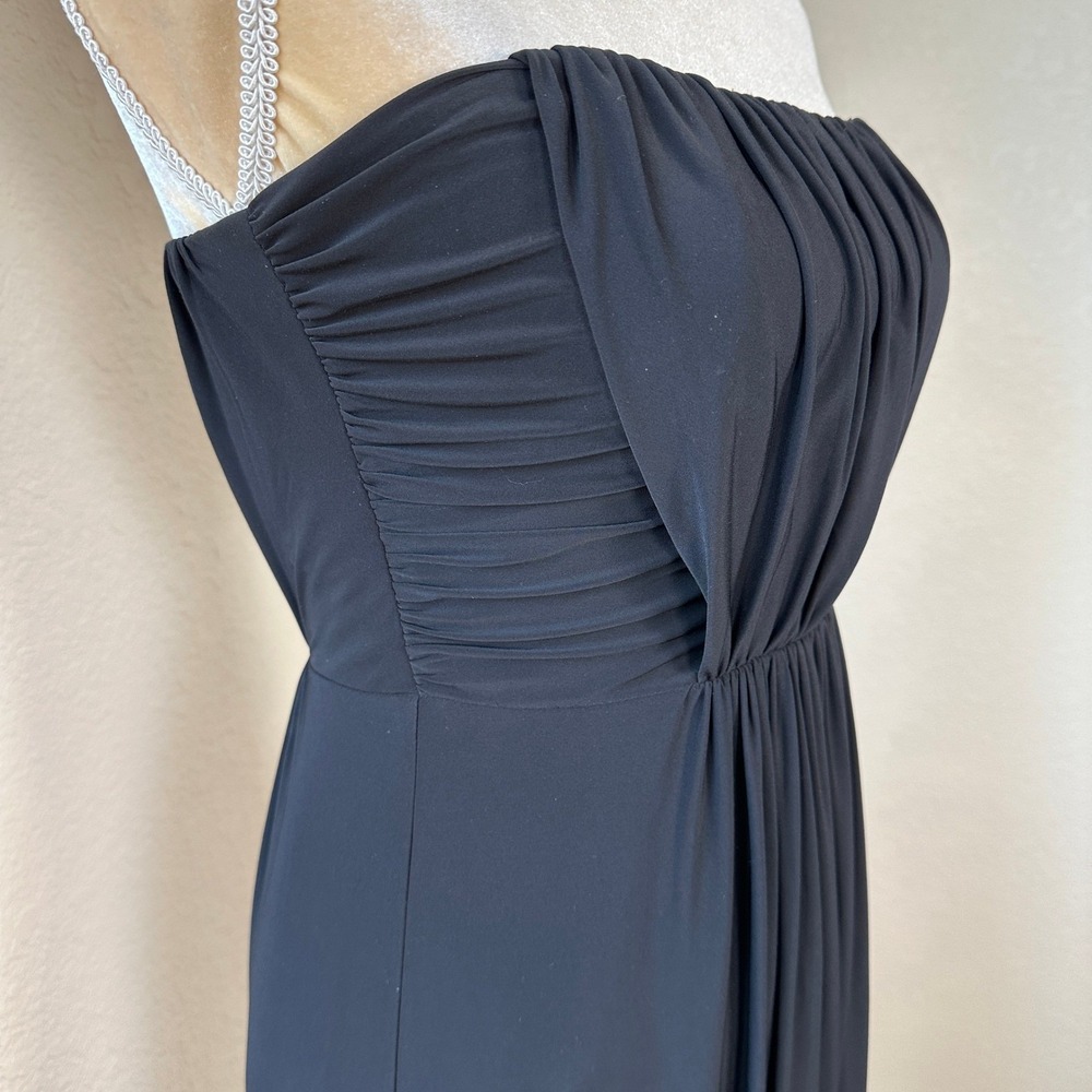 BCBG Paris Black Strapless Maxi Dress Womens 4 Formal Evening Gown Elegant Party - Picture 8 of 9